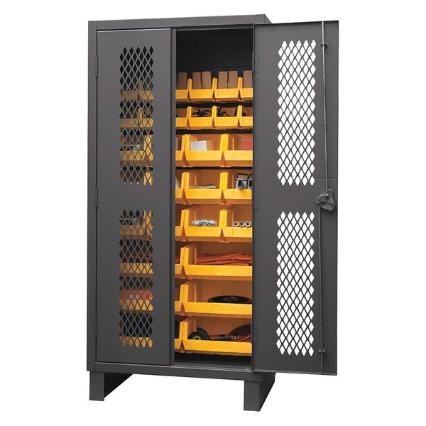Super Duty Bin Cabinet, 36 in W, 78 in H, 24