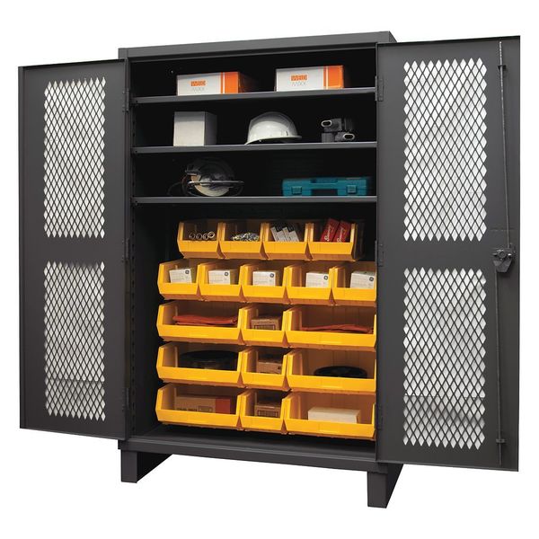 Super Duty Bin Cabinet, 48 in W, 78 in H, 24