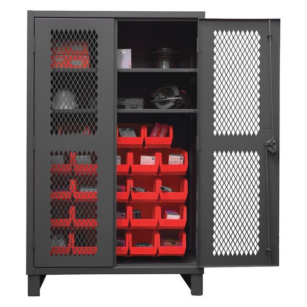 Super Duty Bin Cabinet, 48 in W, 78 in H, 24