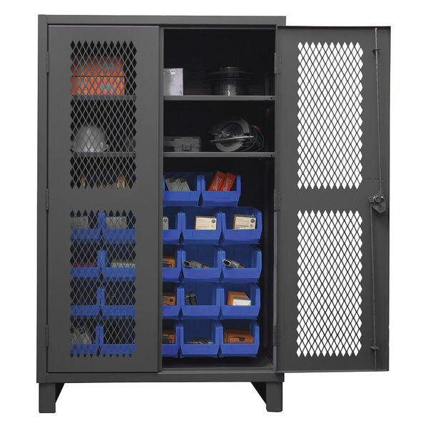 Super Duty Bin Cabinet, 48 in W, 78 in H, 24