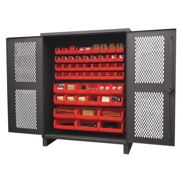 Super Duty Bin Cabinet, 60 in W, 78 in H, 24