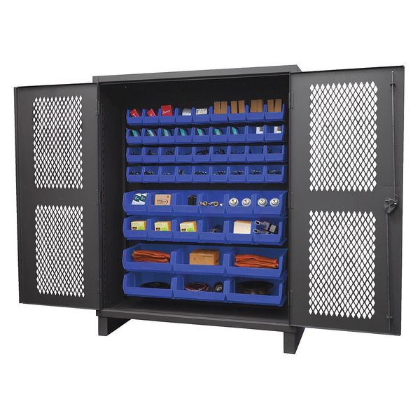 Super Duty Bin Cabinet, 60 in W, 78 in H, 24