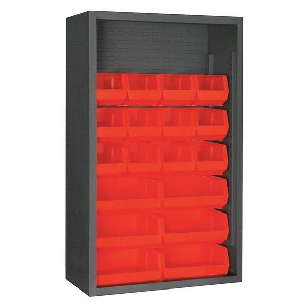 Heavy Duty Bin Cabinet, 36 in W, 60 in H, 18