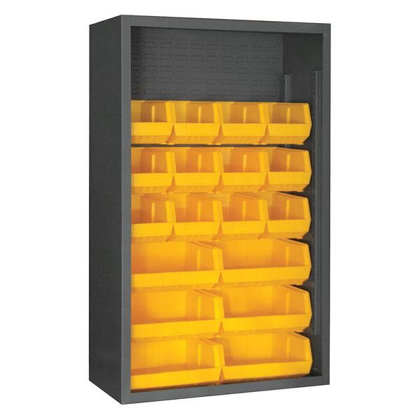 Heavy Duty Bin Cabinet, 36 in W, 60 in H, 18