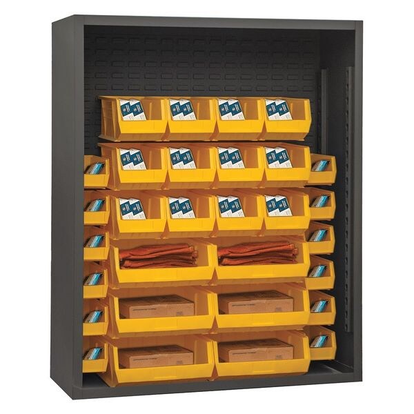 Heavy Duty Bin Cabinet, 48 in W, 60 in H, 18