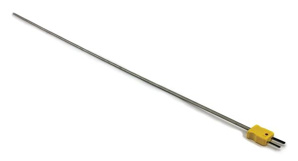 Thermocouple Probe, Type K, 18in L, 22 AWG