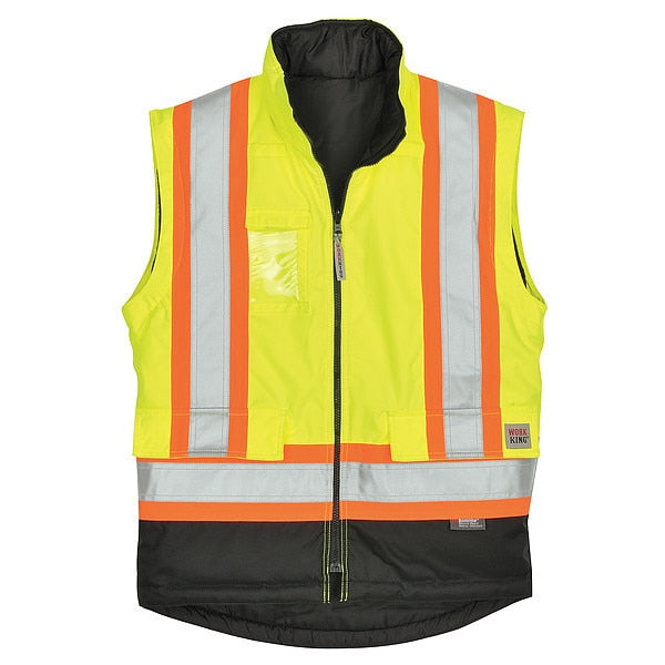 Fluorescent Green Polyester Parka size 5XL