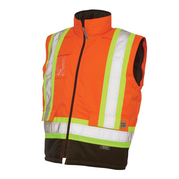 Fluorescent Orange Polyester Parka size XLT