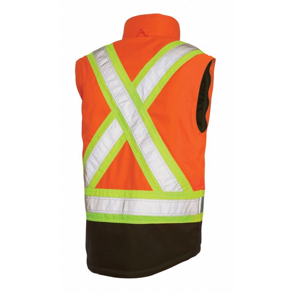 Fluorescent Orange Polyester Parka size XLT