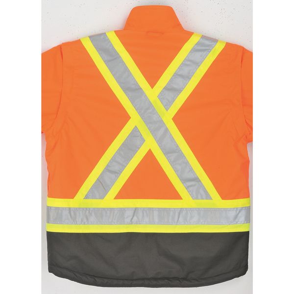 Fluorescent Orange Polyester Parka size XLT