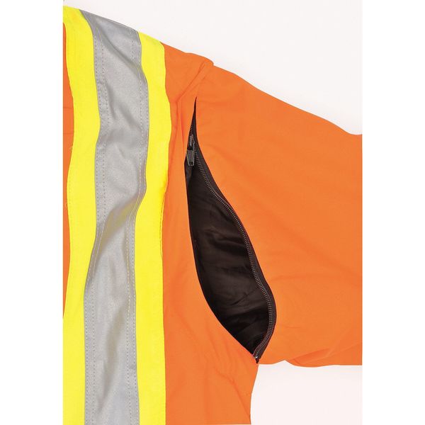 Fluorescent Orange Polyester Parka size XLT