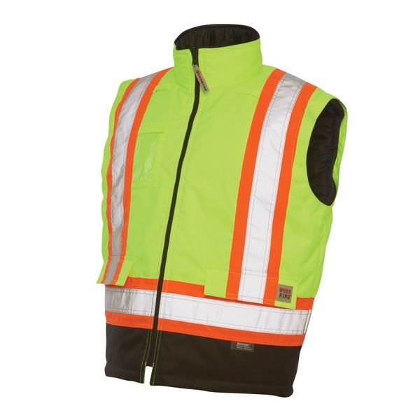 Fluorescent Green Polyester Parka size 5XL