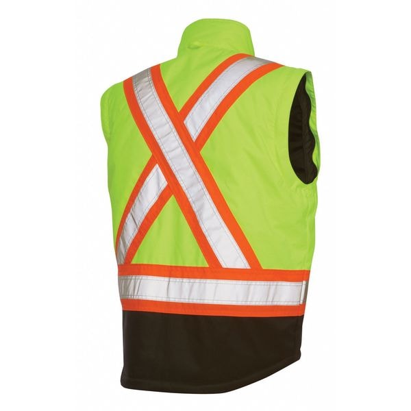 Fluorescent Green Polyester Parka size L