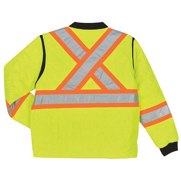 Fluorescent Green Polyester Jacket size 4XL