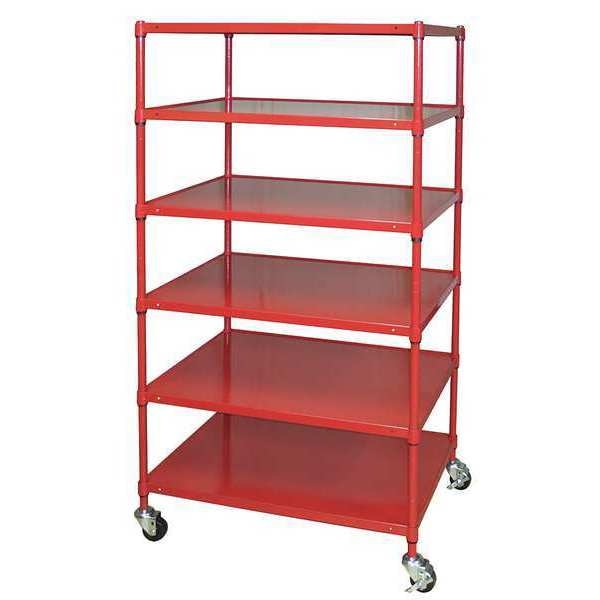 Mobile Metal Shelving Unit, 24