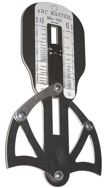Radius Gage Set, 2-1/2 to 30 in. Range