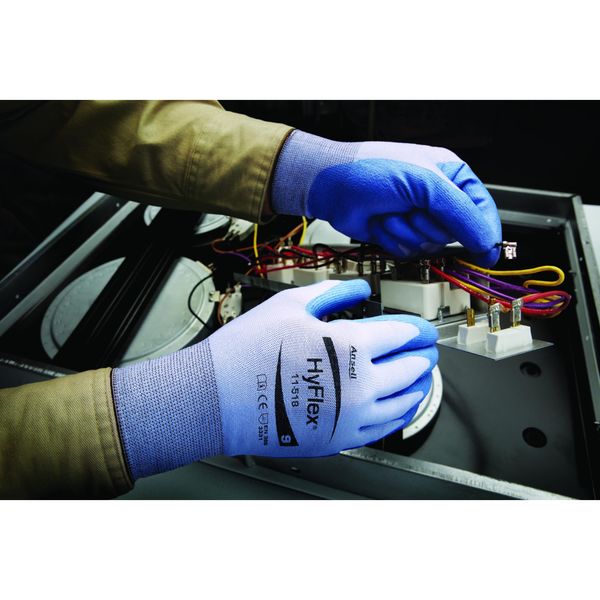 Cut Resistant Coated Gloves, A2 Cut Level, Polyurethane, XS, 1 PR