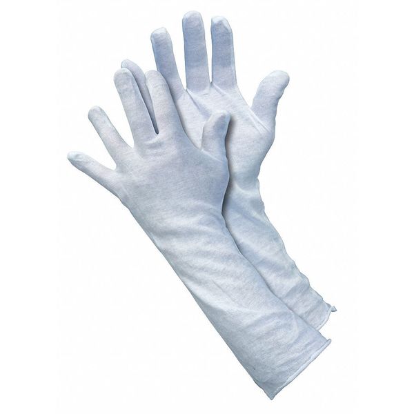Inspection Glove, Wht, Cotton, Mens L, PK12