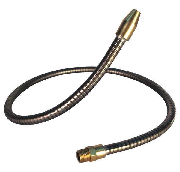 Coolant Hose, 1/8 in.Pipe, 15 in.L, Gray