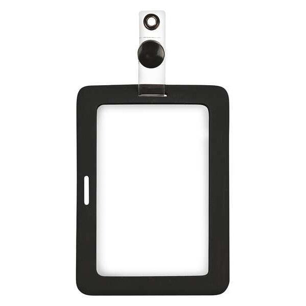 Badge Holder, Rubberized, PK2