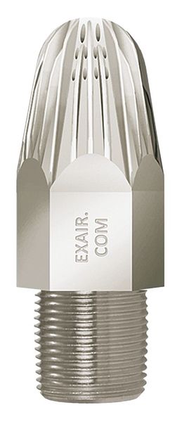 Nozzle, 3-1/2inL, 91scfm, 3/4in(M)NPT, SS