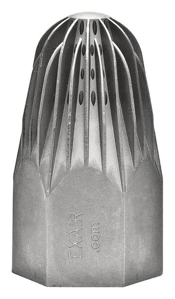 Nozzle, 3inL, 135scfm, 1in(F)NPT, Znc