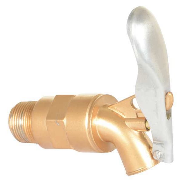 Drum Faucet, Brass Plated Aluminum