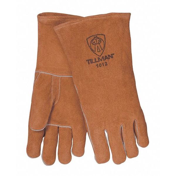 Stick Welding Gloves, Cowhide Palm, L, PR
