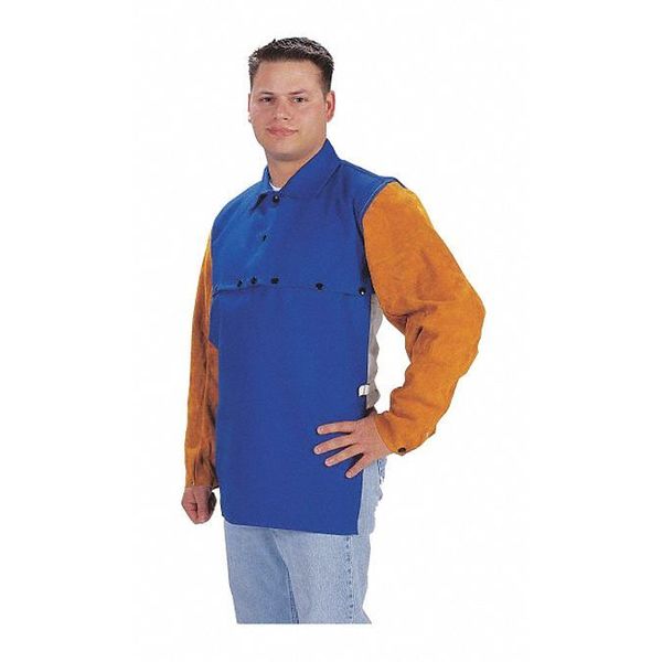 Md Blue Cape W/Lth Slvs