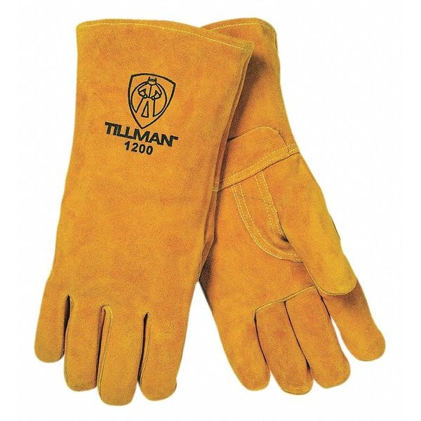Stick Right Hand Only Welding Glove, Cowhide Palm, L