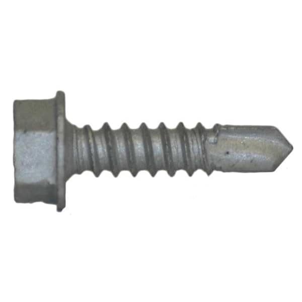 Self-Drilling Screw, #10 x 3/4 in, Climaseal Steel Hex Head External Hex Drive, 500 PK