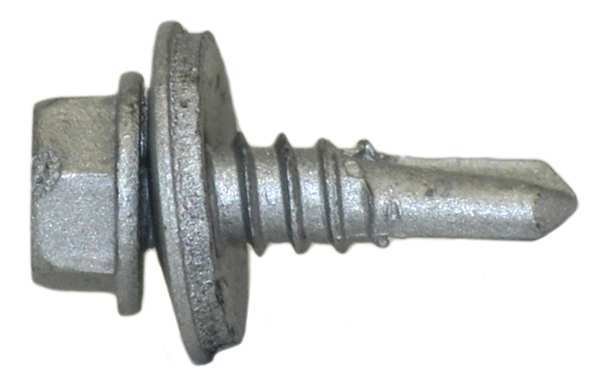 Self-Drilling Screw, #12 x 3/4 in, Climaseal Steel Hex Head Hex Drive, 500 PK