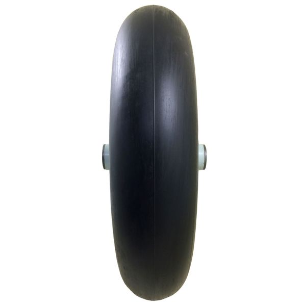 Flat Free Wheel, Polyurethane, 500lb, White