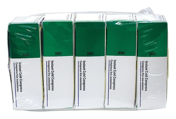 Instant Cold Pack, White, 4 x 5 In, PK5