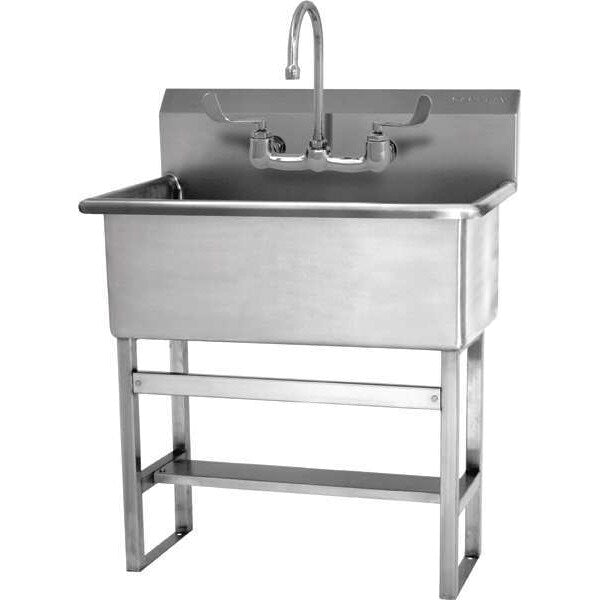 20 in W x 31 in L x 45 1/2 in H, Floor, Scrub Sink
