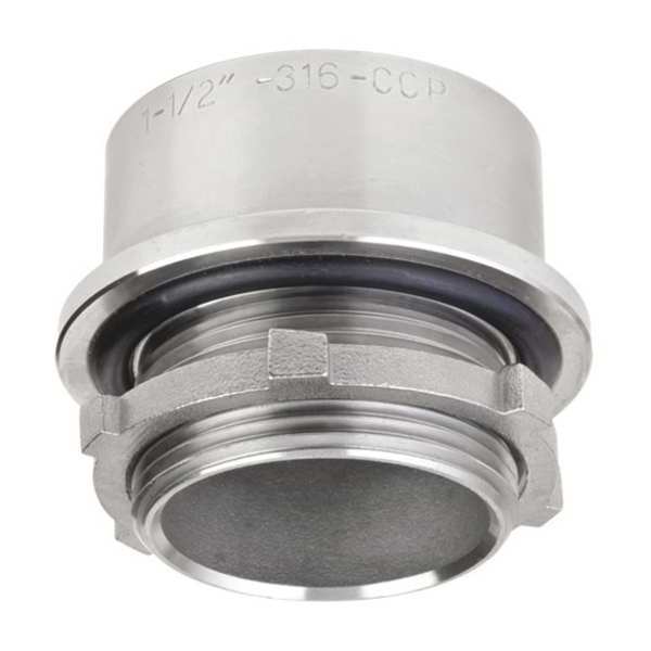 Hub, Threaded, 3in., 4-3/8in.L, 316 SS