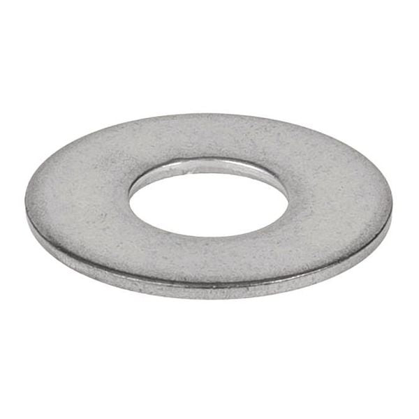 Flat Washer, Fits Bolt Size 1/2 in , Stainless Steel Plain Finish