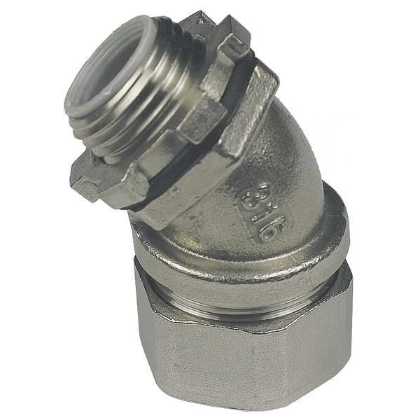Connector, 45 deg., 3/4in., Internal Insul