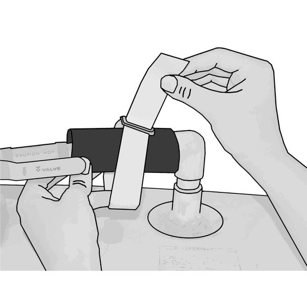 Cinch Strap, No Adhesive, 18 in, 2 in Wd, White, 10 PK