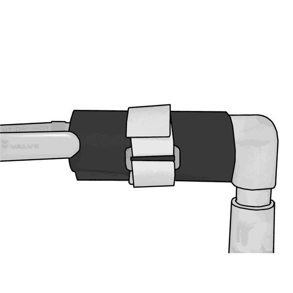 Cinch Strap, No Adhesive, 3 ft, 2 in Wd, White, 10 PK