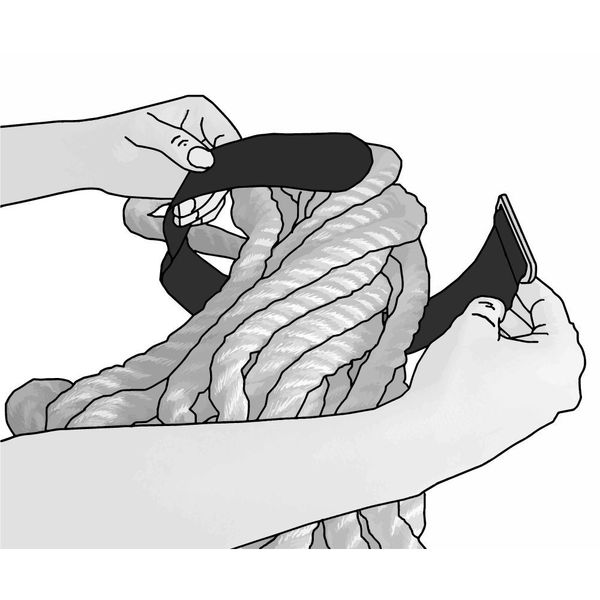 Cinch Strap, No Adhesive, 8 in, 1 in Wd, Black, 10 PK