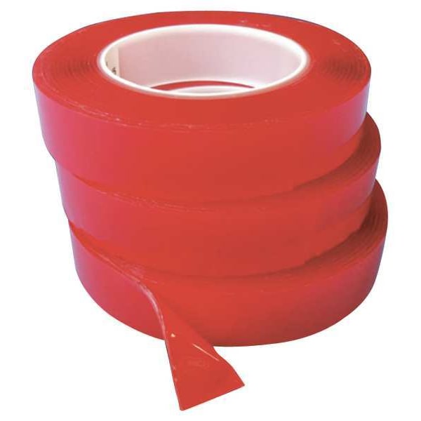 Foam Tape, Clear, 1 in. W, 31 mil, Acrylic