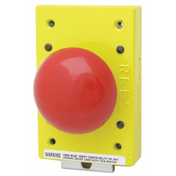 Emergency Stop Push Button, 57 mm, 1NO/1NC, Red