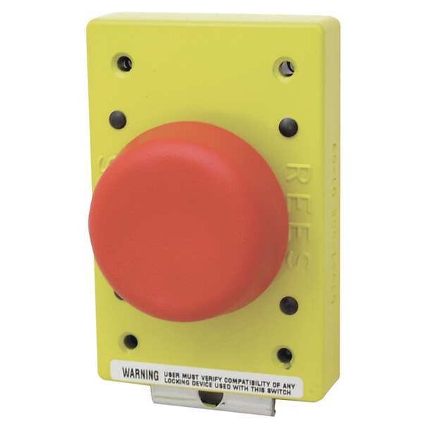 Non-Illuminated Push Button, 57 mm, 1NO/1NC, Red