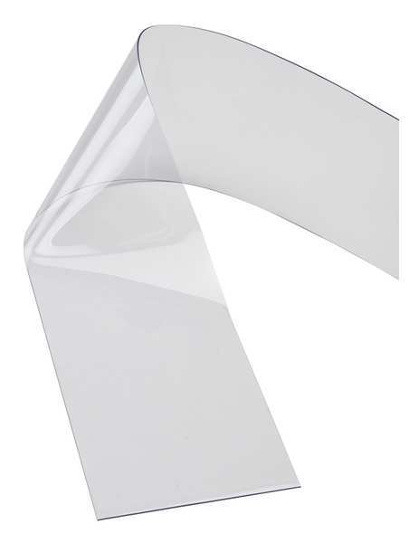 Flexible Bulk Roll, Smooth, 12in, Clear, PVC