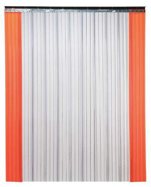 Industrial Strip Door, Ribbed, 9ftHx12ftW