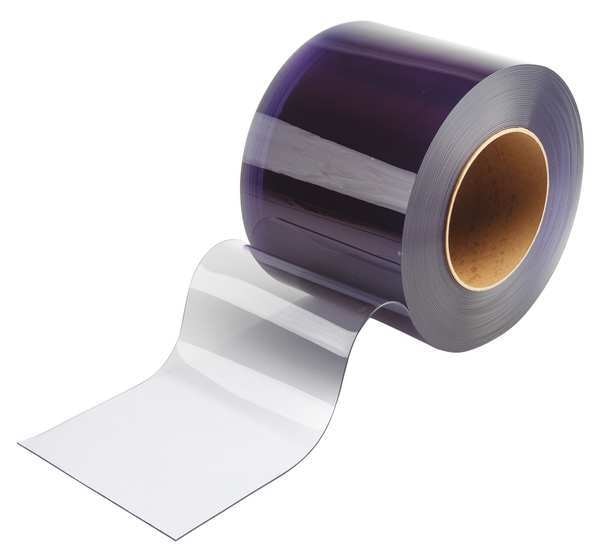 Flexible Bulk Roll, Smooth, 12in, Clear, PVC