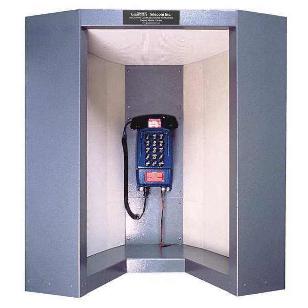 Acoustic Booth, Gray, Galvanizd Liner, 24dB
