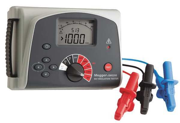 Battery Operated Megohmmeter, 5000VDC