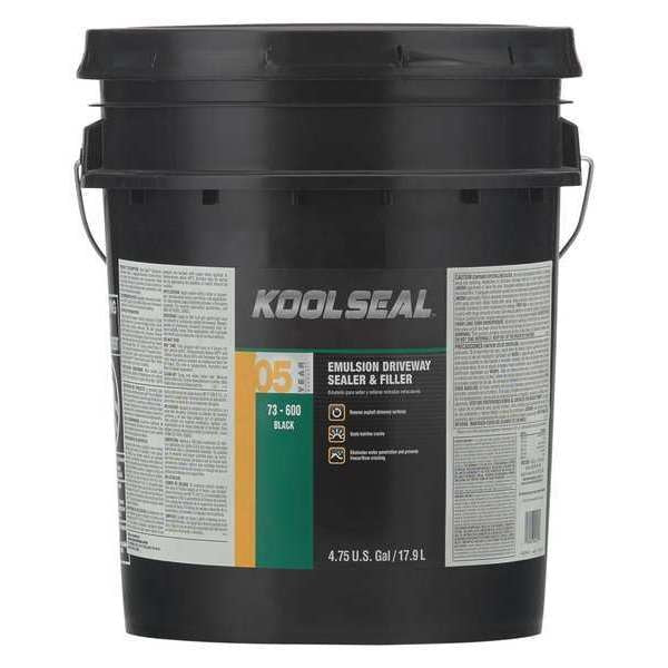 5 gal. Driveway Sealer and Filler, Black Protective Finish, Black